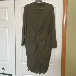 G By Giuliana Olive Twist Front Dress